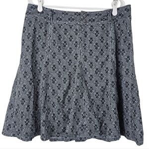 Athleta Black and White A-Line Skirt